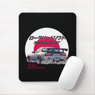 Rotary Drift RX-7 - Japanese Street Legend Mouse Pad