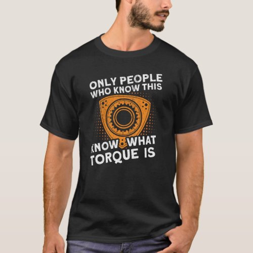 Rotary Engine Revolutions Car Tuning Car Workshop T_Shirt