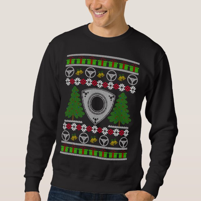 Rotary Engine Ugly Christmas Sweater Wankel Sports (Front)