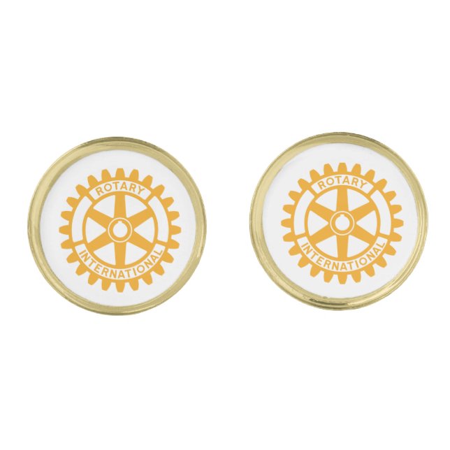 Rotary International Wheel Cufflinks (Front)