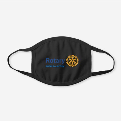 Rotary People of Action Black Cotton Face Mask