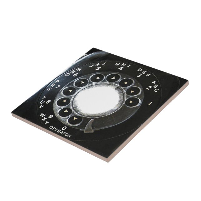 Rotary Phone Ceramic Tile (Side)
