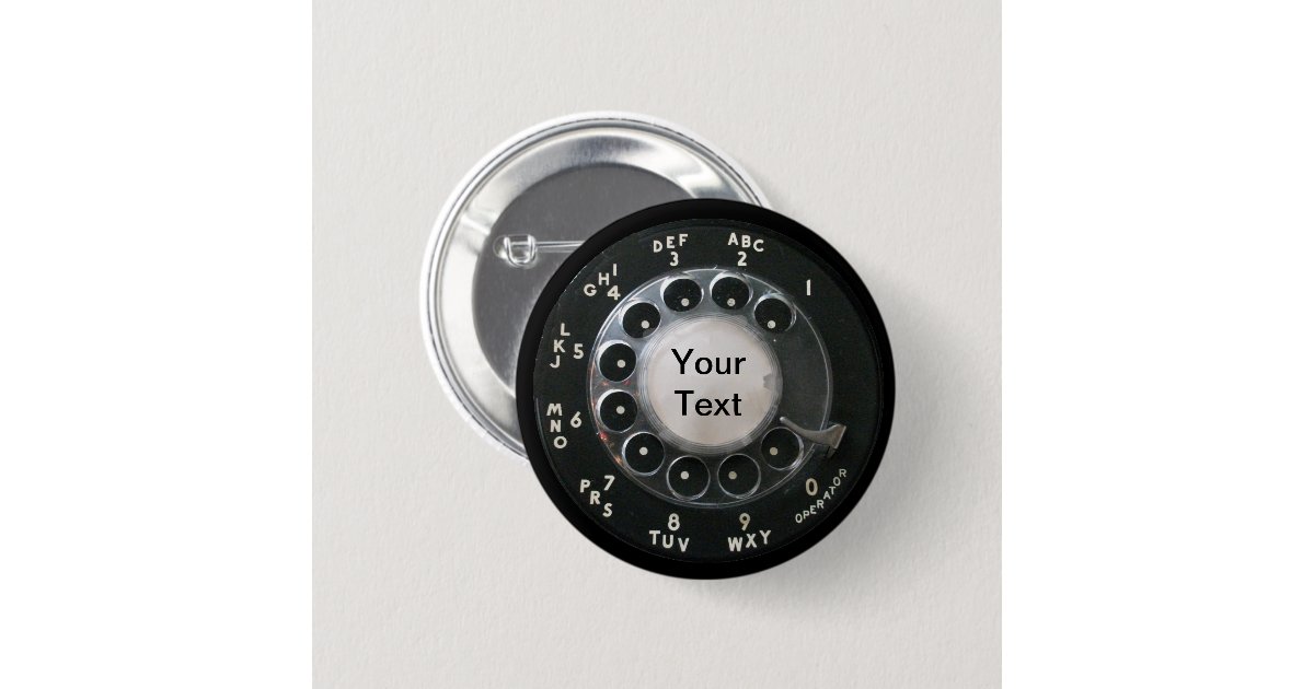 Rotary Phone Dial Button | Zazzle