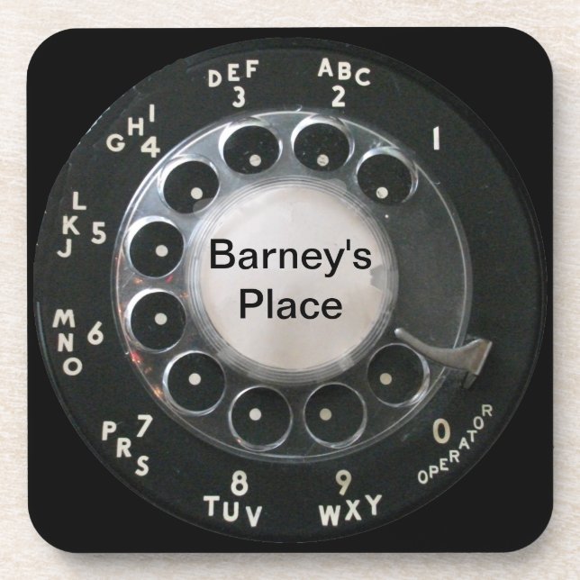 Rotary Phone Dial Coasters (Front)