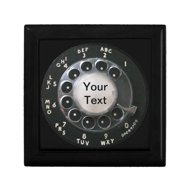 Rotary Phone Dial Gift Box (Front)
