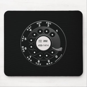 Rotary Phone Dial Mouse Pad