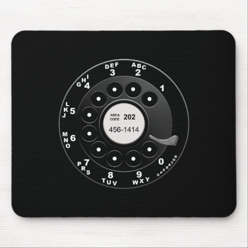 Rotary Phone Dial Mouse Pad