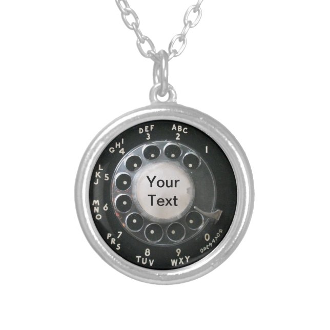 Rotary Phone Dial Necklace (Front)