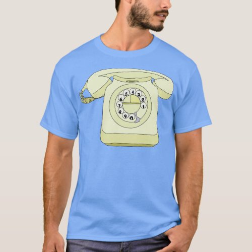 Rotary Phone Dial Old Telephone T_Shirt