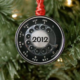 Rotary Phone Dial Ornament