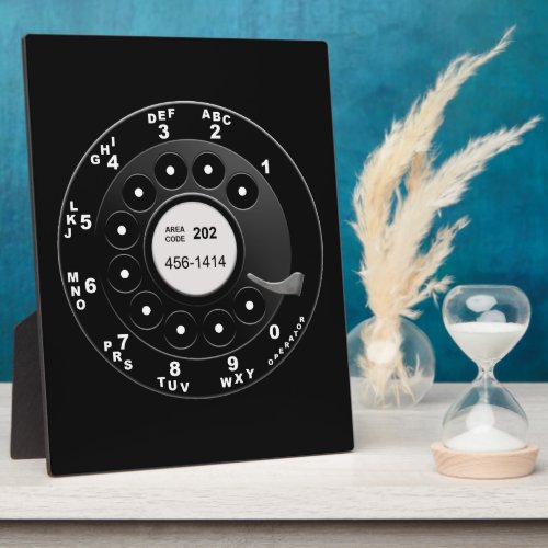 Rotary Phone Dial Plaque