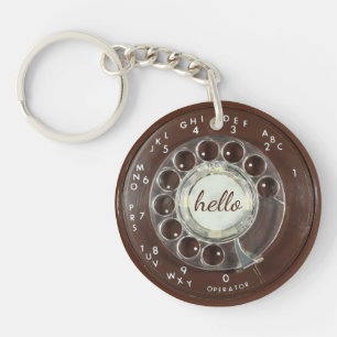 Rotary Phone Look Keychain