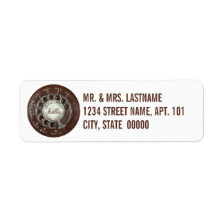 Rotary Phone Look Label
