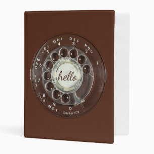Rotary Phone Look Mini Binder
