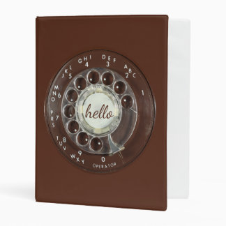 Rotary Phone Look Mini Binder