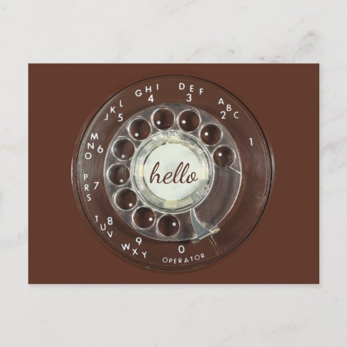 Rotary Phone Look Postcard