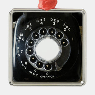 Rotary Phone Metal Ornament