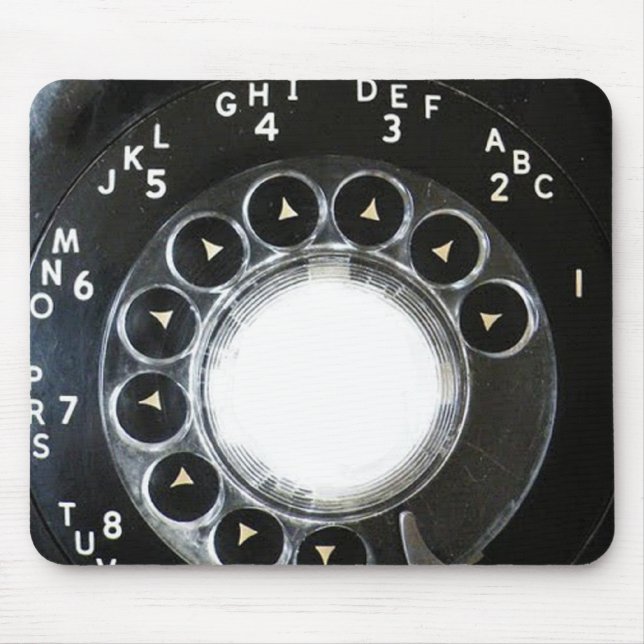 Rotary Phone Mouse Pad (Front)
