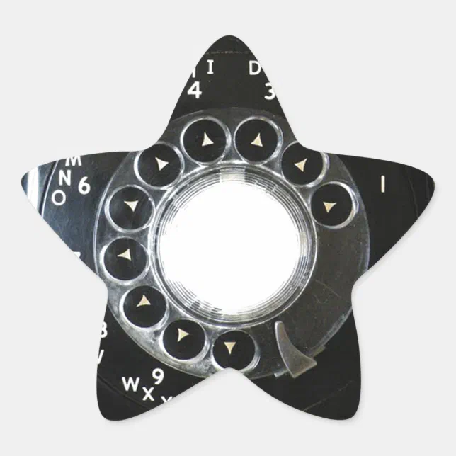 Pattern Cell Phone Star Rotary Phone Star Sticker | Zazzle
