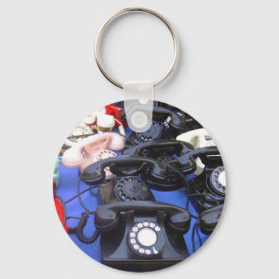 Rotary Telephone Keychain