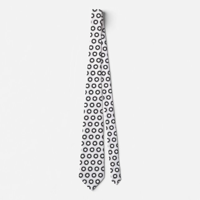 Rotatating Circles Neck Tie (Front)