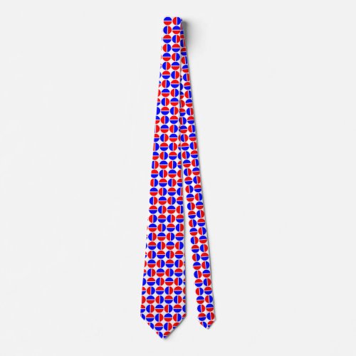 Rotating Circles _ Red and Blue Neck Tie