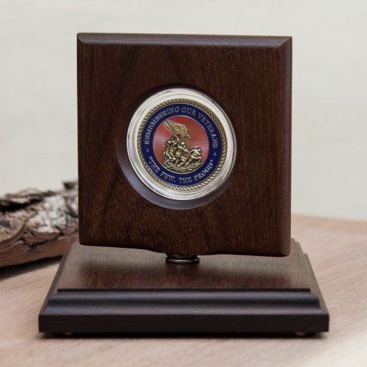 Rotating Coin Display for Challenge Coins (Front)