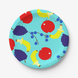 Rotating Fruits Paper Plates