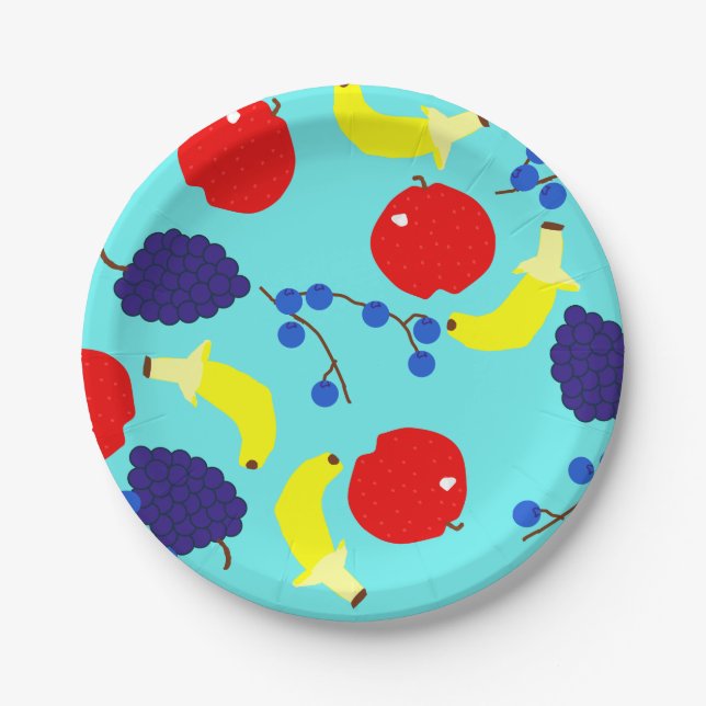 Rotating Fruits Paper Plates (Front)