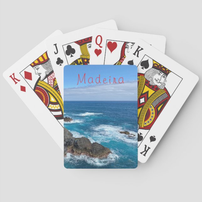 Rotating in Madeira Sea Poker Cards (Back)