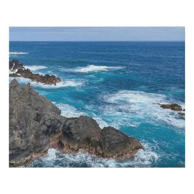 Rotating in the sea faux canvas print (Front)