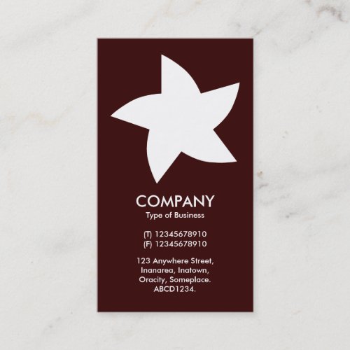 Rotating Star _ Dark Brown Business Card
