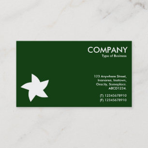 Rotating Star Symbol - Dark Green 003300 Business Card