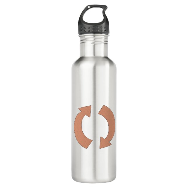 Rotation Arrows Stainless Steel Water Bottle (Front)