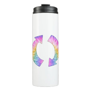 Rotation Arrows Tie Dye Thermal Tumbler