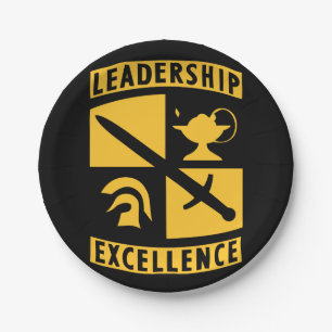 ROTC Reserve Officer Training Corps Military Paper Plates