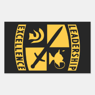 ROTC Reserve Officer Training Corps Military Rectangular Sticker