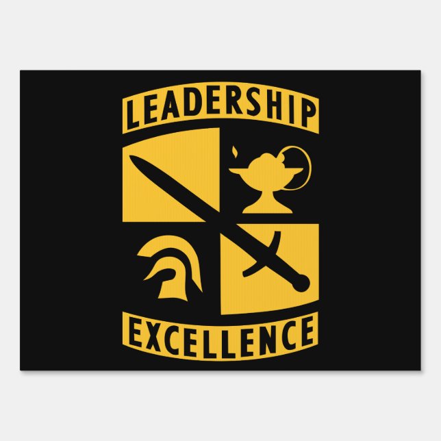 ROTC Reserve Officer Training Corps Military Sign (Back)
