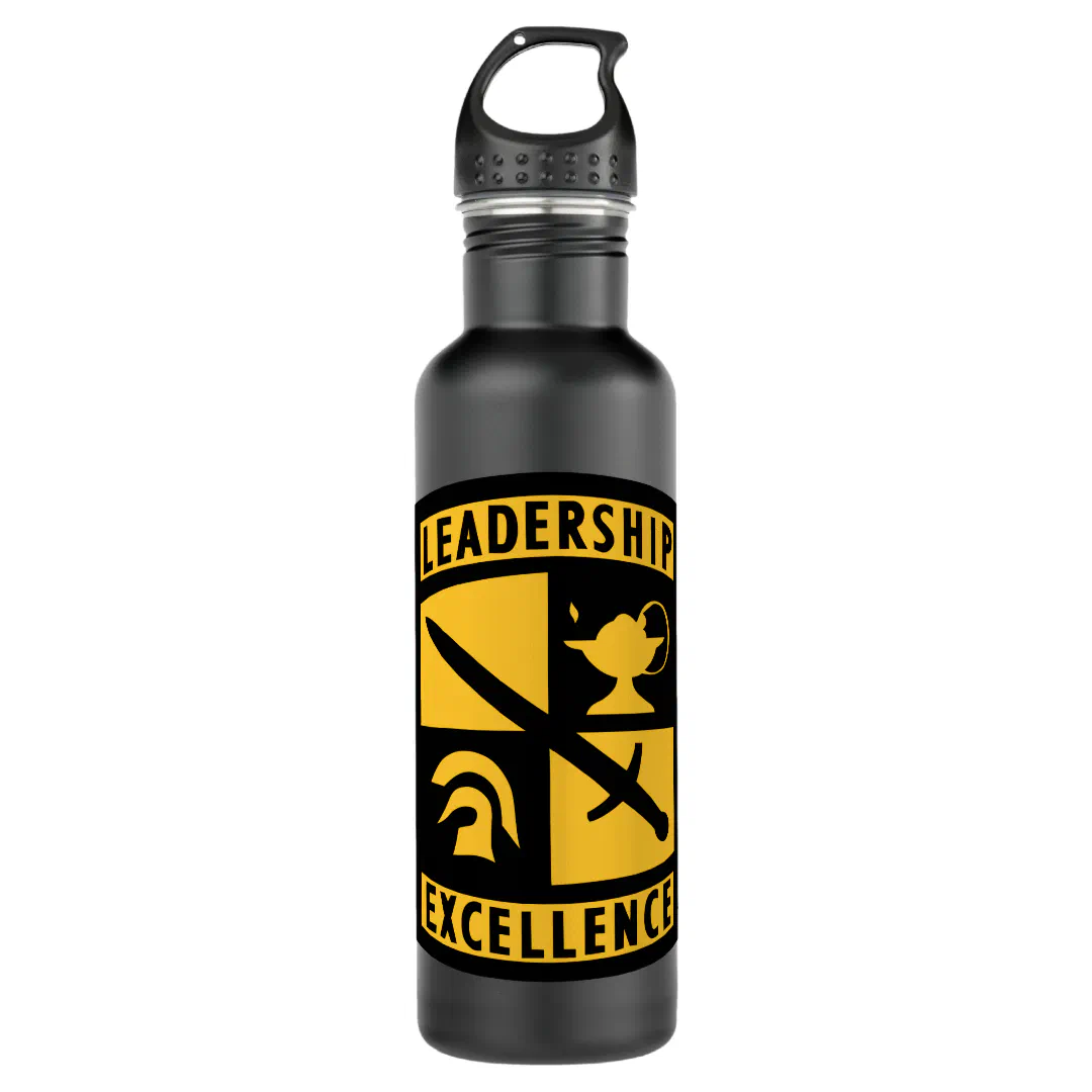 ROTC Reserve Officer Training Corps Military Stainless Steel Water Bottle (Front)