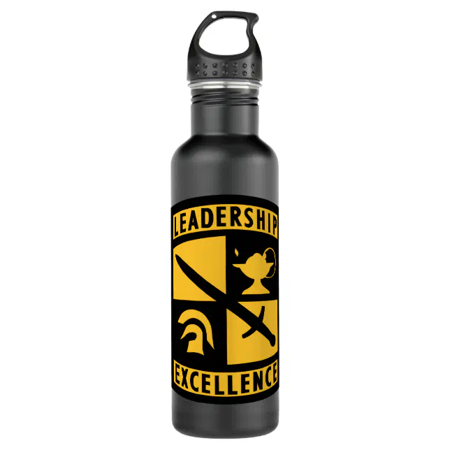 ROTC Reserve Officer Training Corps Military Stainless Steel Water Bottle (Front)