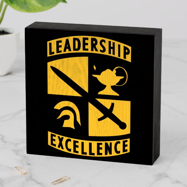 ROTC Reserve Officer Training Corps Military Wooden Box Sign (In Situ Horizontal)