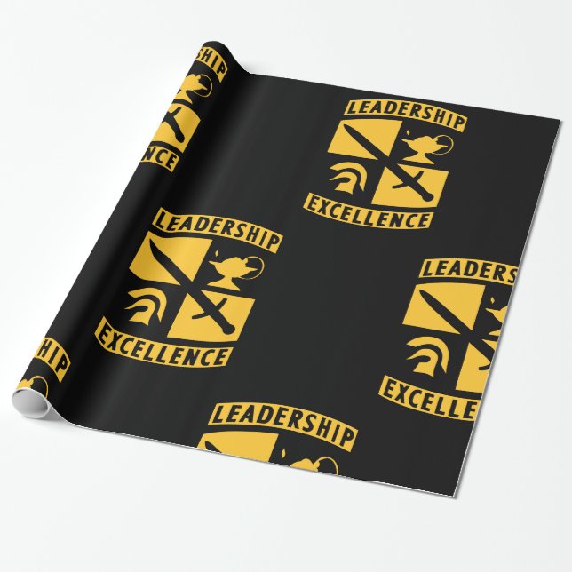 ROTC Reserve Officer Training Corps Military Wrapping Paper (Unrolled)