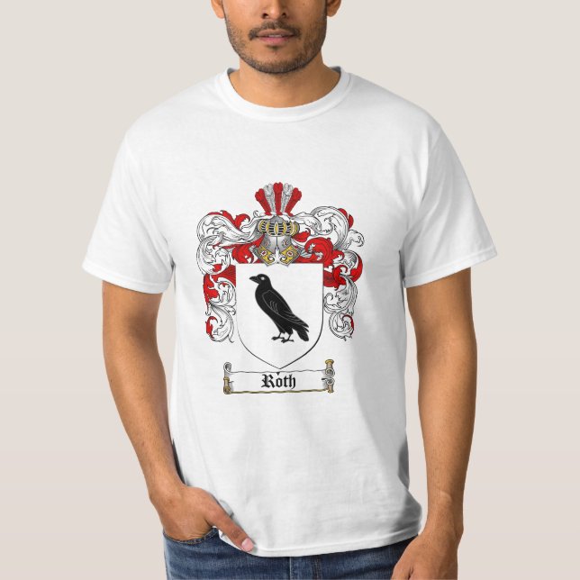 Roth Family Crest - Roth Coat of Arms T-Shirt (Front)