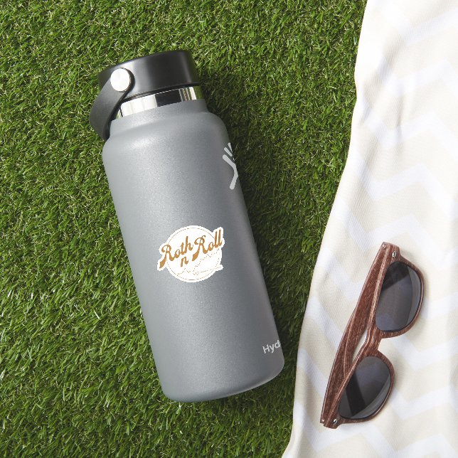 Roth n Roll – Finance Humor Sticker (HydroFlask Insitu)