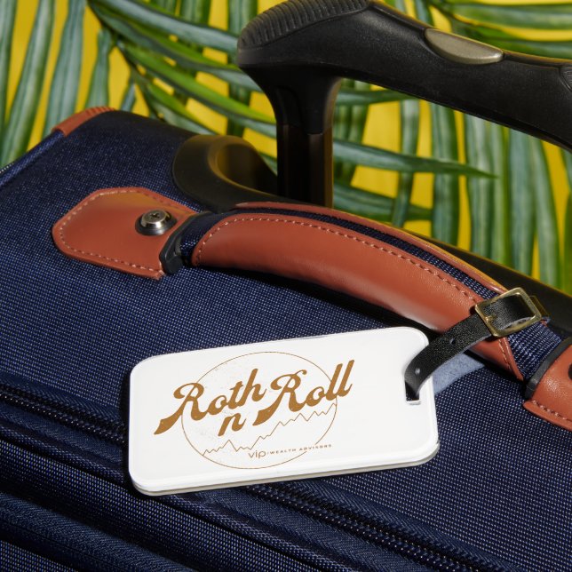 Roth n Roll Luggage Tag (Front Insitu 3)