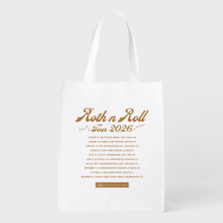 Roth n Roll World Tour – Finance Humor Grocery Bag