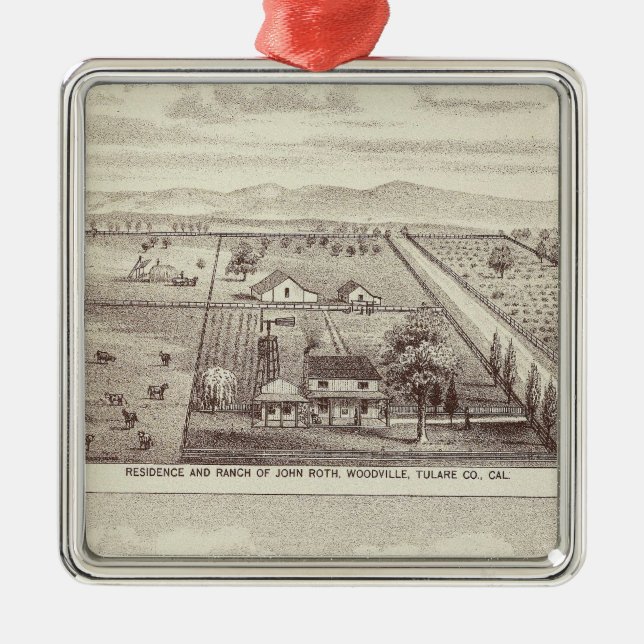 Roth, Scruggs ranches Metal Ornament (Front)