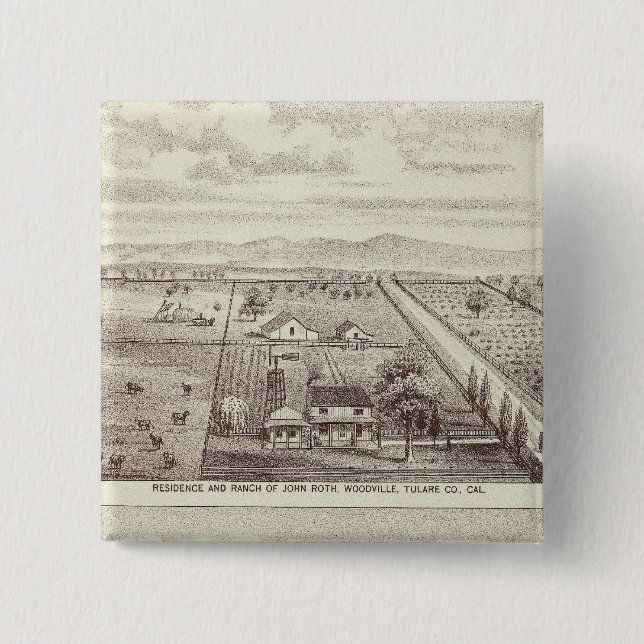 Roth, Scruggs ranches Pinback Button (Front)