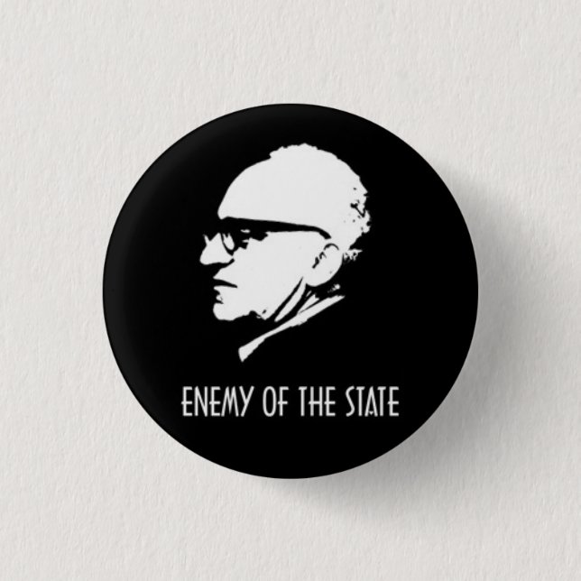 Rothbard Enemy Of The State Pinback Button (Front)