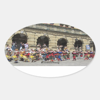 Rothenburg, Germany Oval Sticker